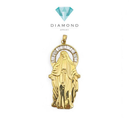Liontin Emas Bunda Maria 18K-Diamond Jewelry