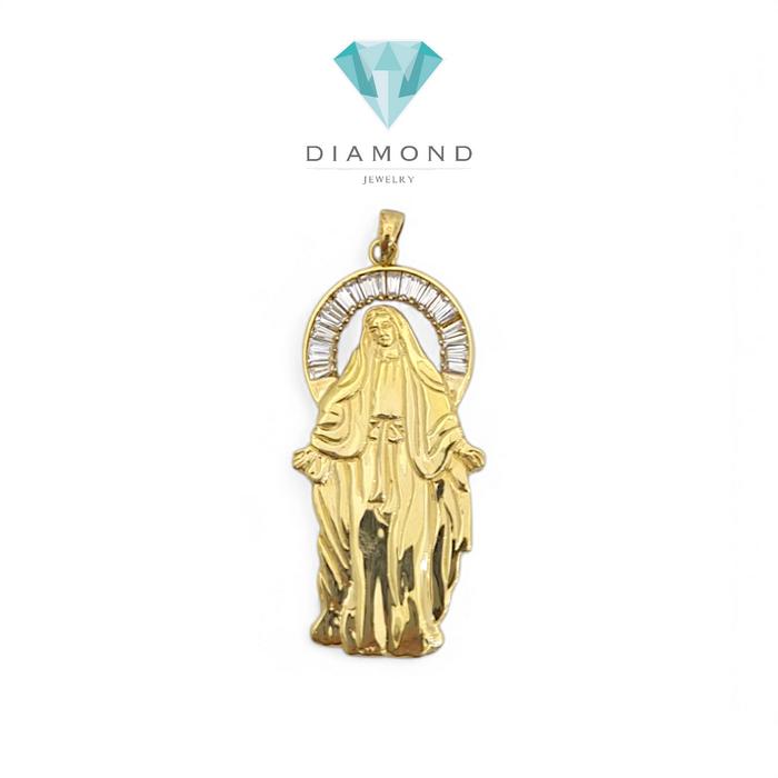 Liontin Emas Bunda Maria 18K-Diamond Jewelry