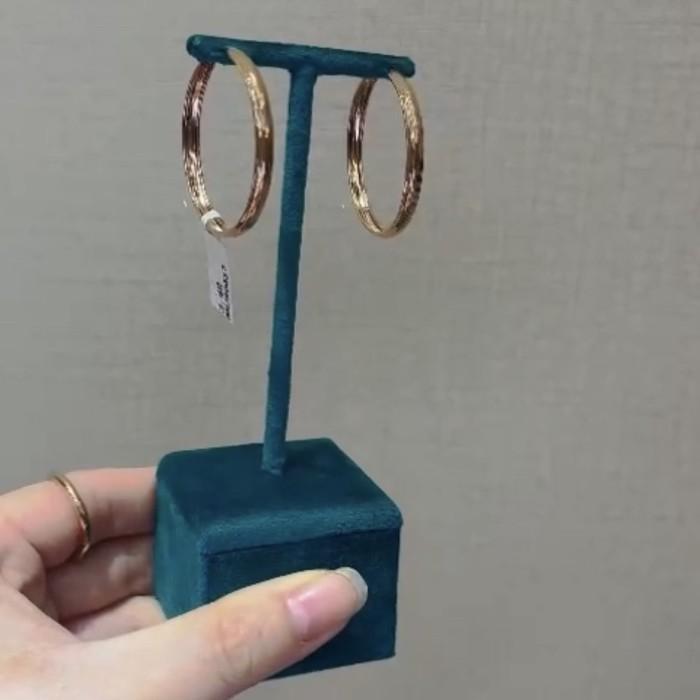 Hoop 18k rose gold earring