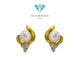 Anting Mutiara Mas 23K-Diamond Jewelry-320AMSWP4