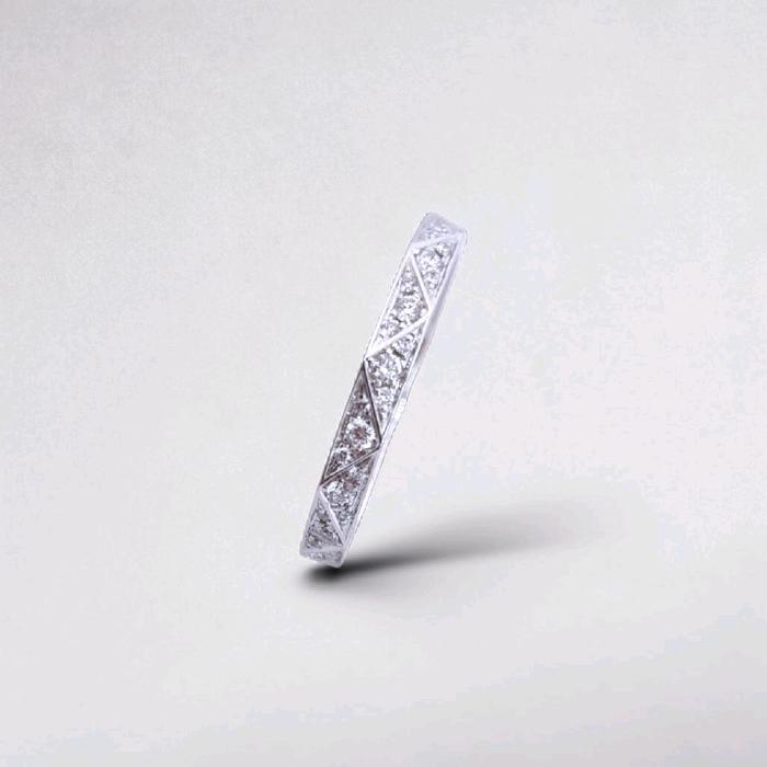Signature White Gold Diamond Rings 18K / Diamond Jewelry / 126CBD55000AB