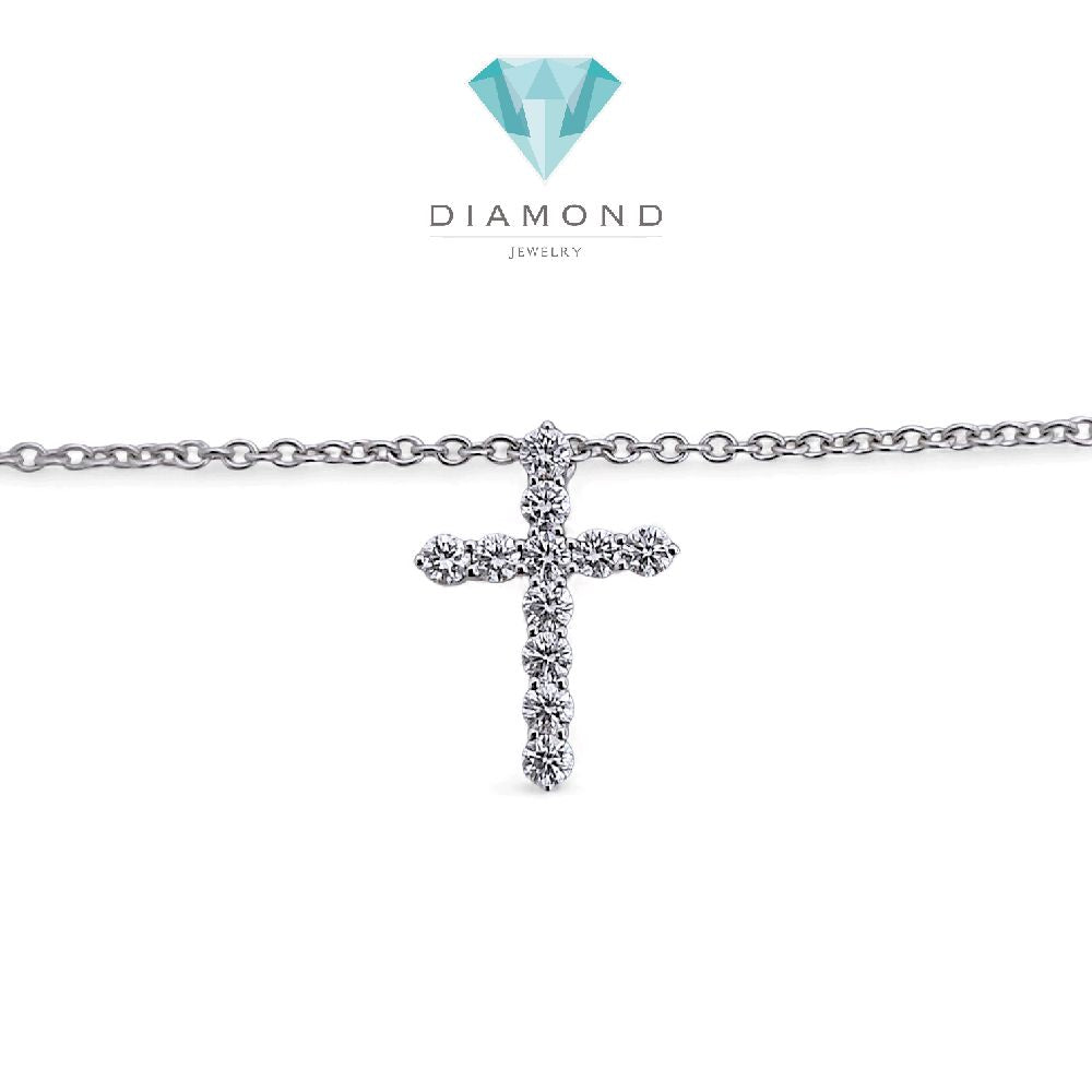 Cross Diamond Necklace 18K / Kalung Salib Berlian 18K / Diamond Jewelry 122KB54000AB HT