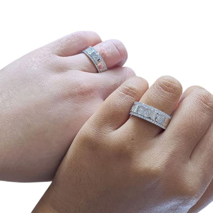 Butterfly Diamond Wedding Ring 18K / Cincin Nikah Kupu-kupu 18K / Diamond Jewelry 79CBGT25700WPLS - 80CBGT20700WPLS-HT