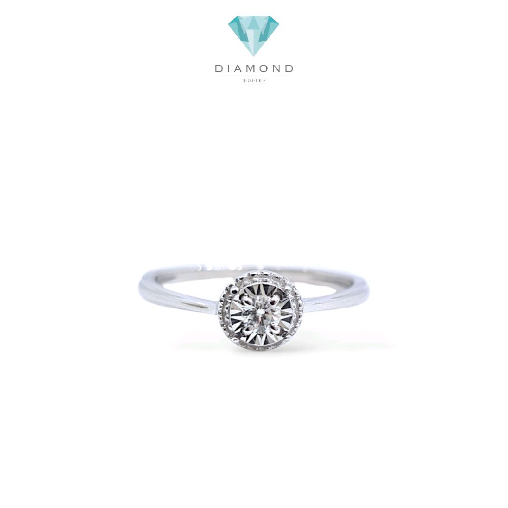 Solitaire Diamond Ring 18K / Cincin Diamond Solitaire 18K / Diamond Jewelry / 384CB289LS