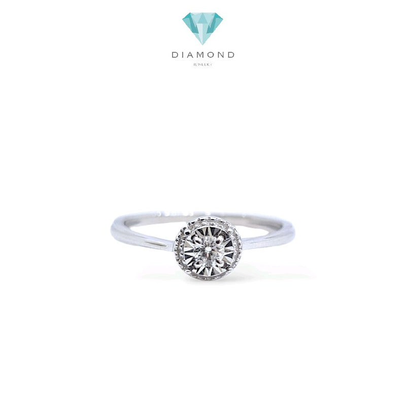 Solitaire Diamond Ring 18K / Cincin Diamond Solitaire 18K / Diamond Jewelry / 384CB289LS