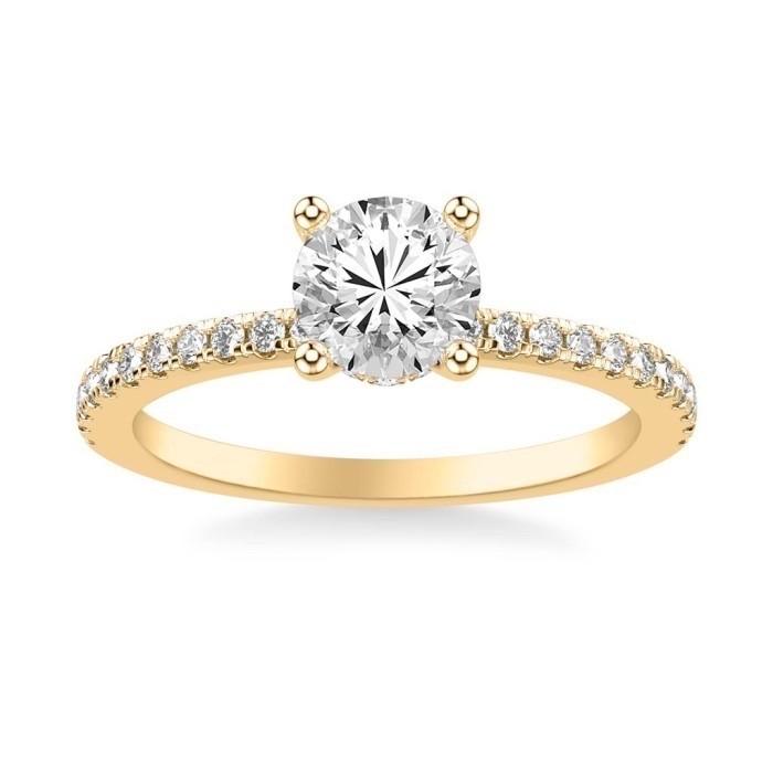 Cincin Emas Putih Asli 700K Swarozki Diamond Jewelry-411CMS175LS-HT