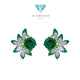 Leaf Emerald Earring 18K / Anting Daun Emeral 18K / Diamond Jewelry 19BA25000VN-HT