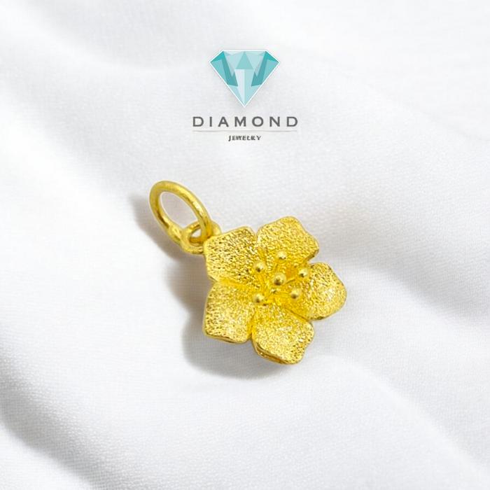 Liontin Mas Bunga Yellow Gold 24K-Diamond Jewelry