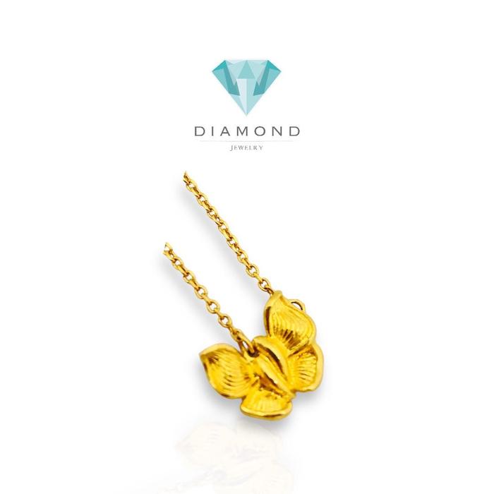Kalung emas kupu kupu 24K/ gold necklace butterfly/ kalung emas asli kupu -24 k