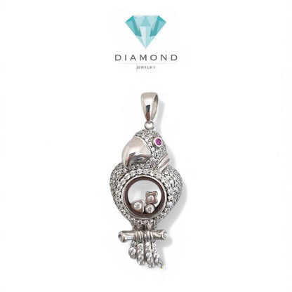 Liontin Mas Bird White Gold 18K-Diamond Jewelry
