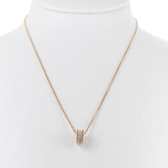 Perlee Diamond Pendant 1 Row 18K Gold Diamond Jewelry-1KBD417LSNEW-HT