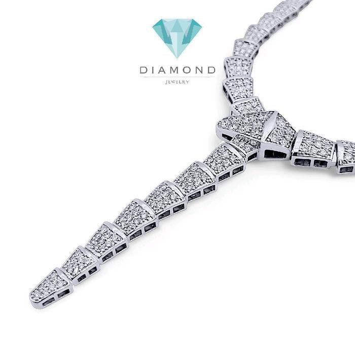 Ulo Serpenti Large Diamond Necklace 18K / Kalung Berlian Ulo Serpenti Besar 18K / Diamond Jewelry-1KBD4465ANNEW-HT