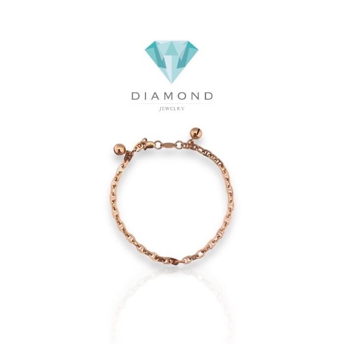 Chain small herme bracelet/gelang emas 18k rose gold