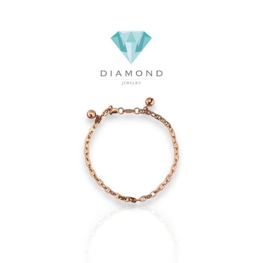 Chain small herme bracelet/gelang emas 18k rose gold