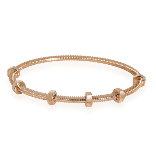 Screw ecreu bangle white gold 18k-Diamond Jewelry