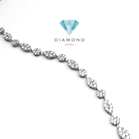 Gelang Tennis Berlian fancy lotus diamond18K-Diamond Jewelry