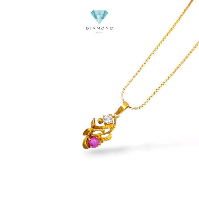 Malabar Pearl Pendants 23K / Liontin Mutiara Malabar 23K / Diamond Jewelry / 186LMSWP2