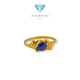Blue Sapphire Gold Ring 23K / Cincin Emas Sapphire Biru 23K / 81CMSWP2