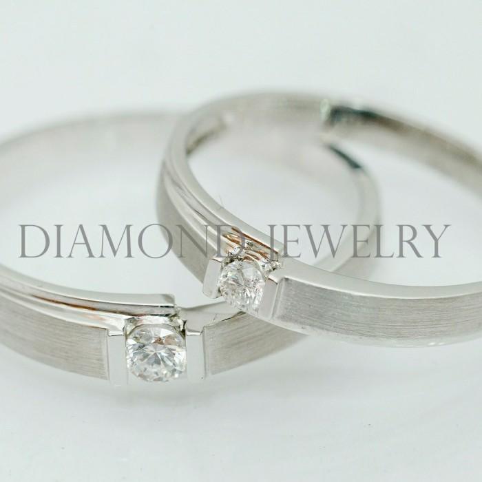 Cincin Kawin/Wedding Ring - Diamond Jewelry Two Tone 01020794/01020795