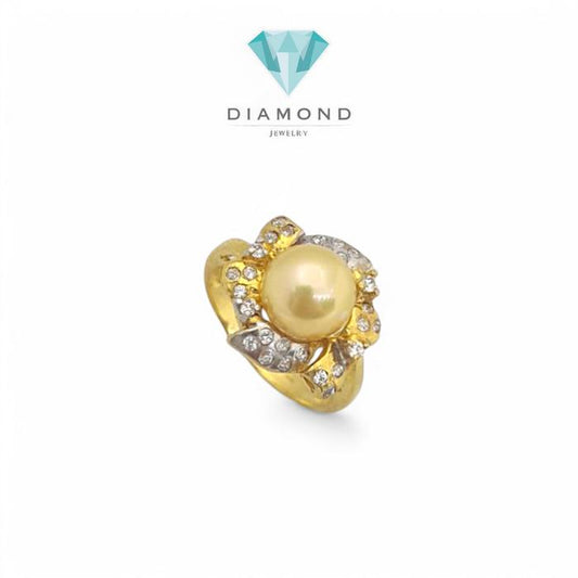 Cincin Mas Mutiara 23K-Diamond Jewelry