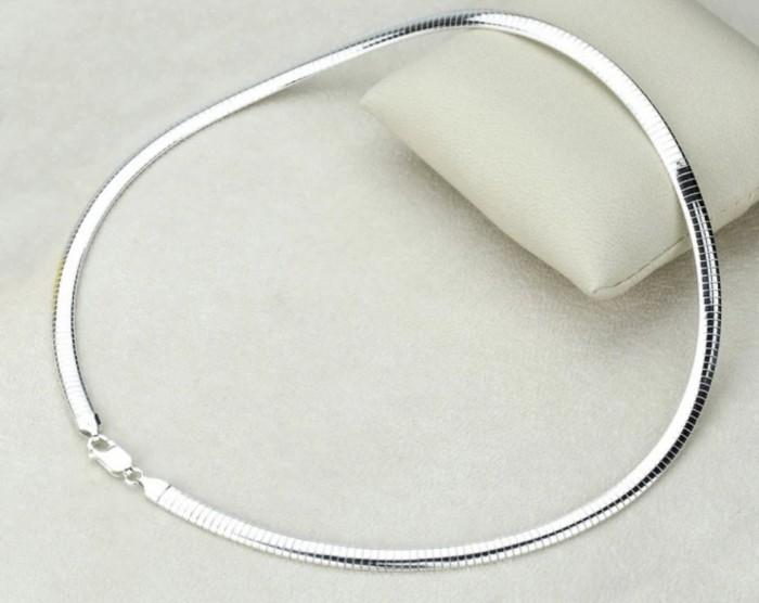 Omega necklace choker 4mm 18 cm Diamond Jewelry