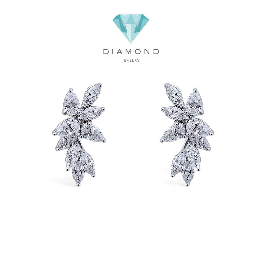 Leaf Diamond Earring 18K / Anting Berlian Daun 18K / Diamond Jewelry 2AB2550ANN-HT