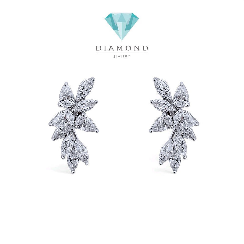 Leaf Diamond Earring 18K / Anting Berlian Daun 18K / Diamond Jewelry 2AB2550ANN-HT