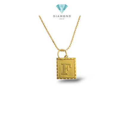 Gold Letter F Pendants 23K / Liontin Emas Huruf F 23K / Diamond Jewelry / 242LMSWP1
