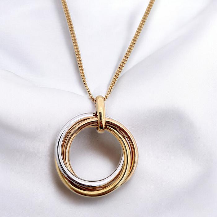 Trinity Large Necklace 18K / Diamond Jewelry