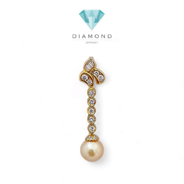 Liontin Yellow Pearl Diamond 18K / Diamond Jewelry 14LMGT380WP