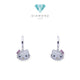 Hoop Hello Kitty Earrings 18K / Anting Hello Kitty 18K / Diamond Jewelry / 339AMSLS6