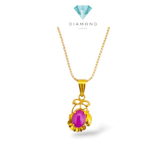 Rylos Star Ruby Pendants 23K / Liontin Bintang Ruby Rylos 23K / Diamond Jewelry / 216LMSWP2