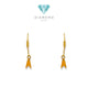 Hoop Gold Earring 23K / Anting Emas Hoop 23K / 347AMSWP1
