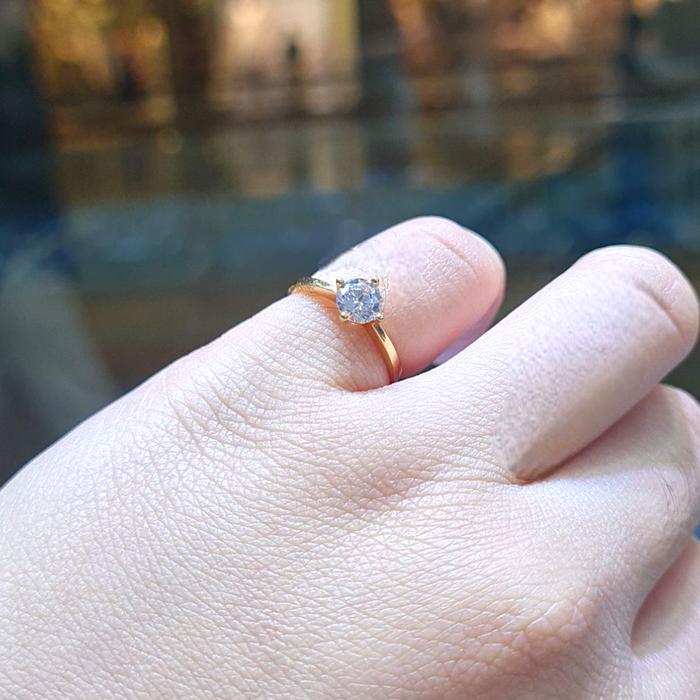 Cincin Mas Polos solitaire Mata-Diamond Jewelry