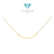 Smile Necklace Medium 18K White/Rose Gold Diamond Jewelry-97KMSSM267RY-HT