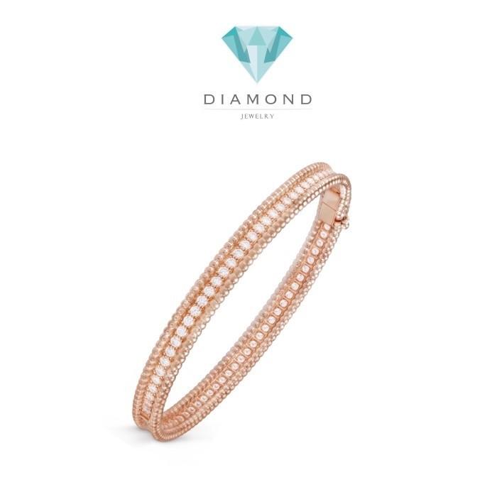 Perlee diamond pave vc bangle 18k-Diamond Jewelry
