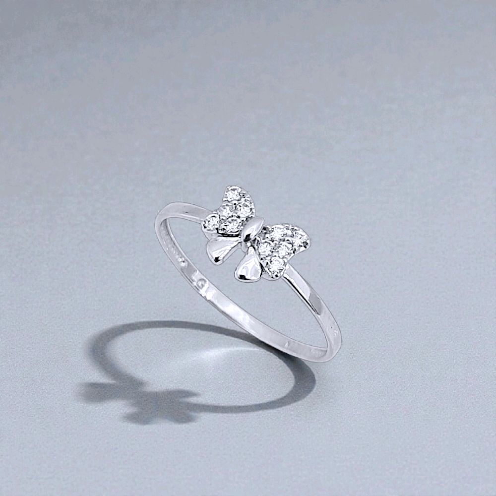 Ribbon Gold Ring 700K / Cincin Pita Emas 700K /  433CMS101LS/cincin emas putih