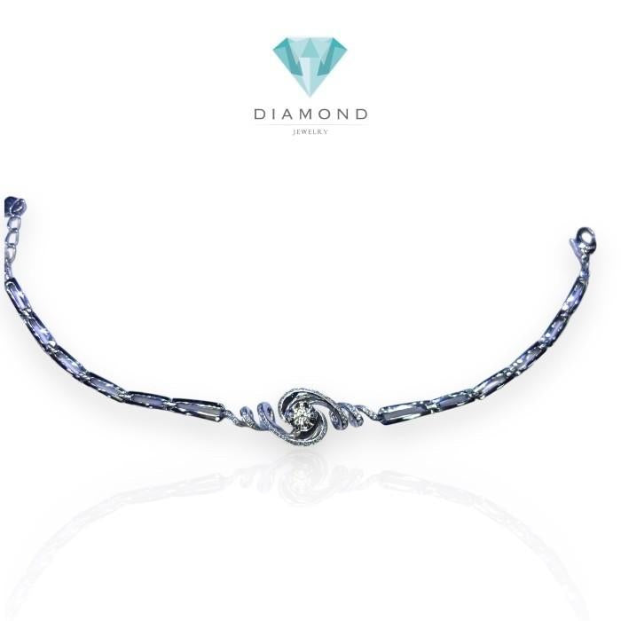 Diamond Fountain Bracelet 18k white Gold-Diamond Jewelry