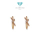 Knot Diamond Earring 18K / Anting Knot Berliam 18K / Diamond Jewelry 388ABD7000RY