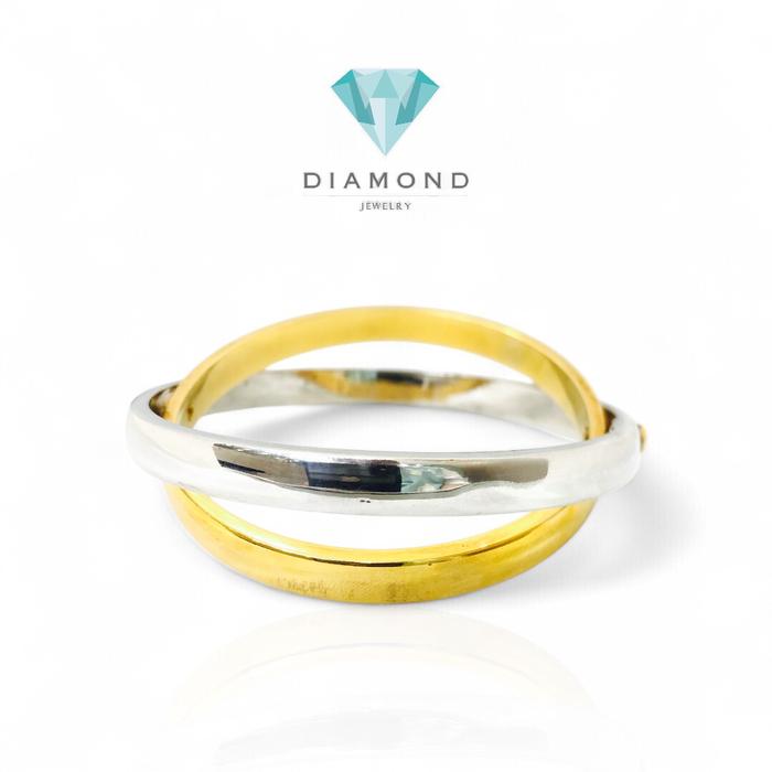 Gelang Emas 23K 2 Color Diamond Jewelry-31GMSWP-HT