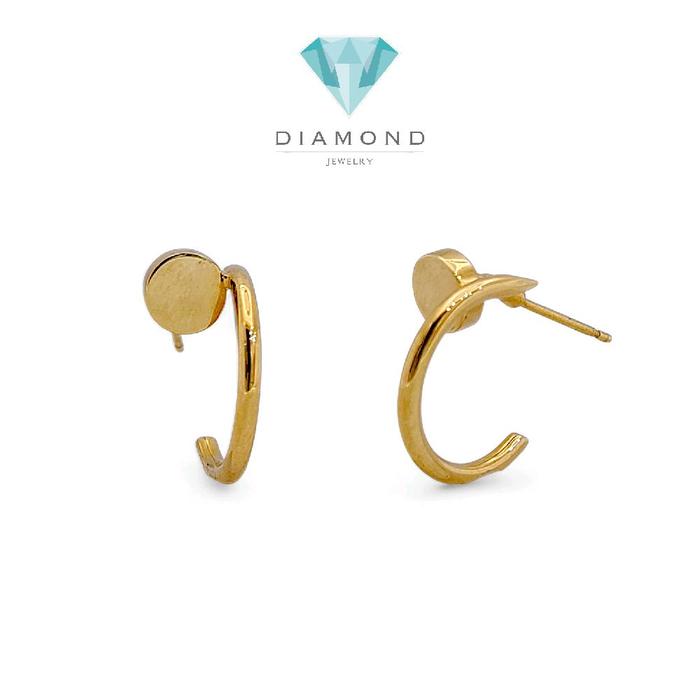 Nail Small Earring 18K / Anting Paku Kecil 18K / Diamond Jewelry 96ABD48500AB-96ABD48500AB-HT