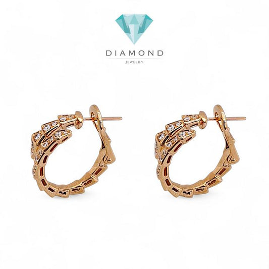 Ulo Serpenti Full Diamond Earring 18K / Diamond Jewelry