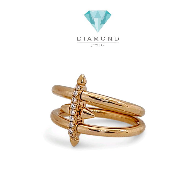 Titan Diamond Ring 18K / Cincin Berlian Titan 18K / Diamond Jewelry 405CBD12000RY - HT