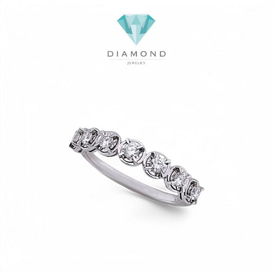 Listring Illusion tennis Diamond Ring 18K / Diamond Jewelry