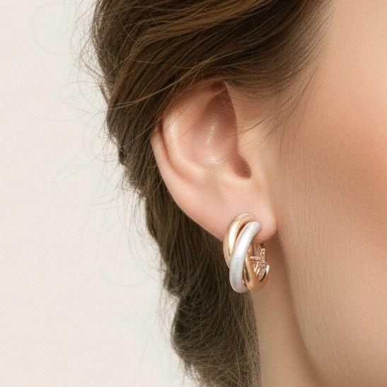 Trinity Large Earring 18K / Anting Trinity Besar 18K / Diamond Jewelry 396ABD970RY-HT