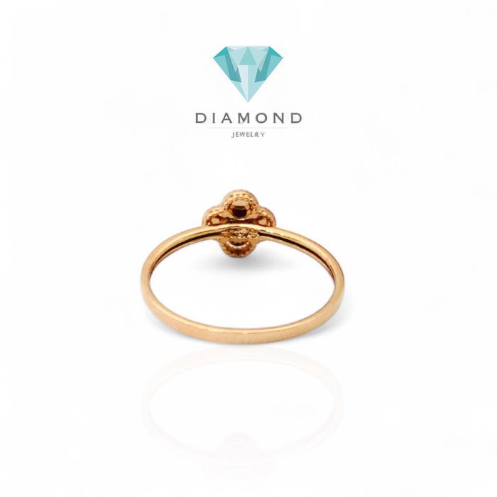 Cincin Emas Model Clover Rose Gold 750K Diamond Jewelry-359CMS2LS-HT
