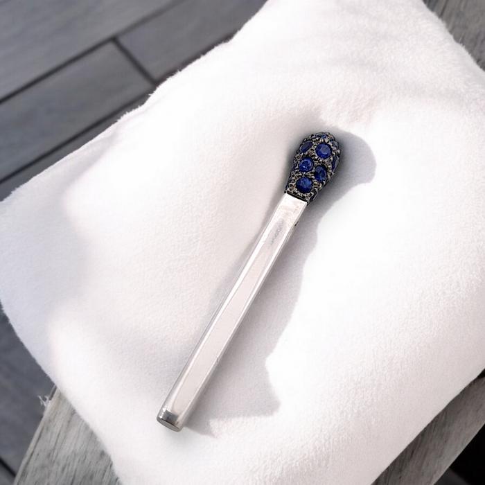 Matches Liontin Blue Sapphire 18K / Diamond Jewelry