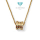 Gold Necklace Round zero 18K / Kalung bulat zero roda  / Diamond Jewelry 409KBD674RY-HT