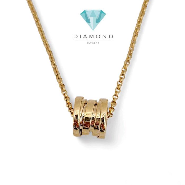 Gold Necklace Round zero 18K / Kalung bulat zero roda  / Diamond Jewelry 409KBD674RY-HT