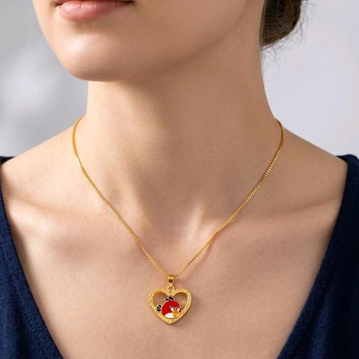 The Angry Bird Gold Pendants 18K / Liontin Emas Angry Bird 18K / Diamond Jewelry / 274LMSWP1